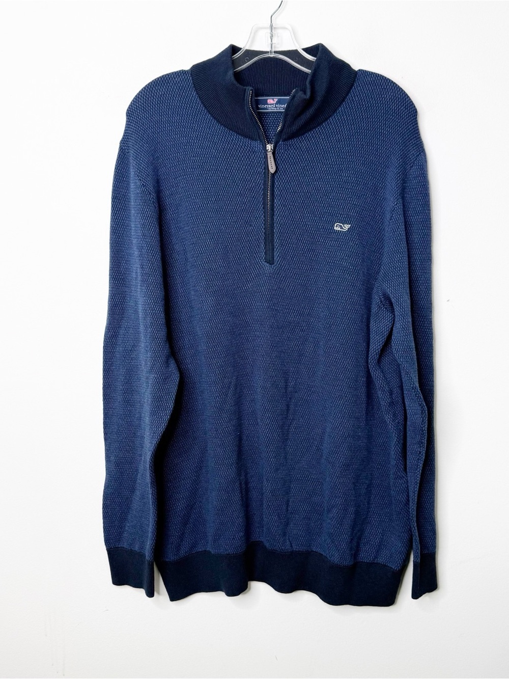 VINEYARD VINES | Men's Hamilton 1/2-Zip Pullover Sweater Navy Black Sz. 2XL XXL - Picture 2 of 4